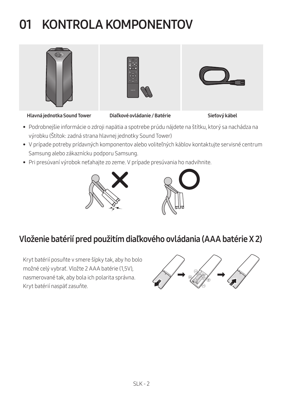 01 kontrola komponentov, Kontrola komponentov | Samsung MX-T50 Giga Party 500W Wireless Speaker User Manual | Page 456 / 512