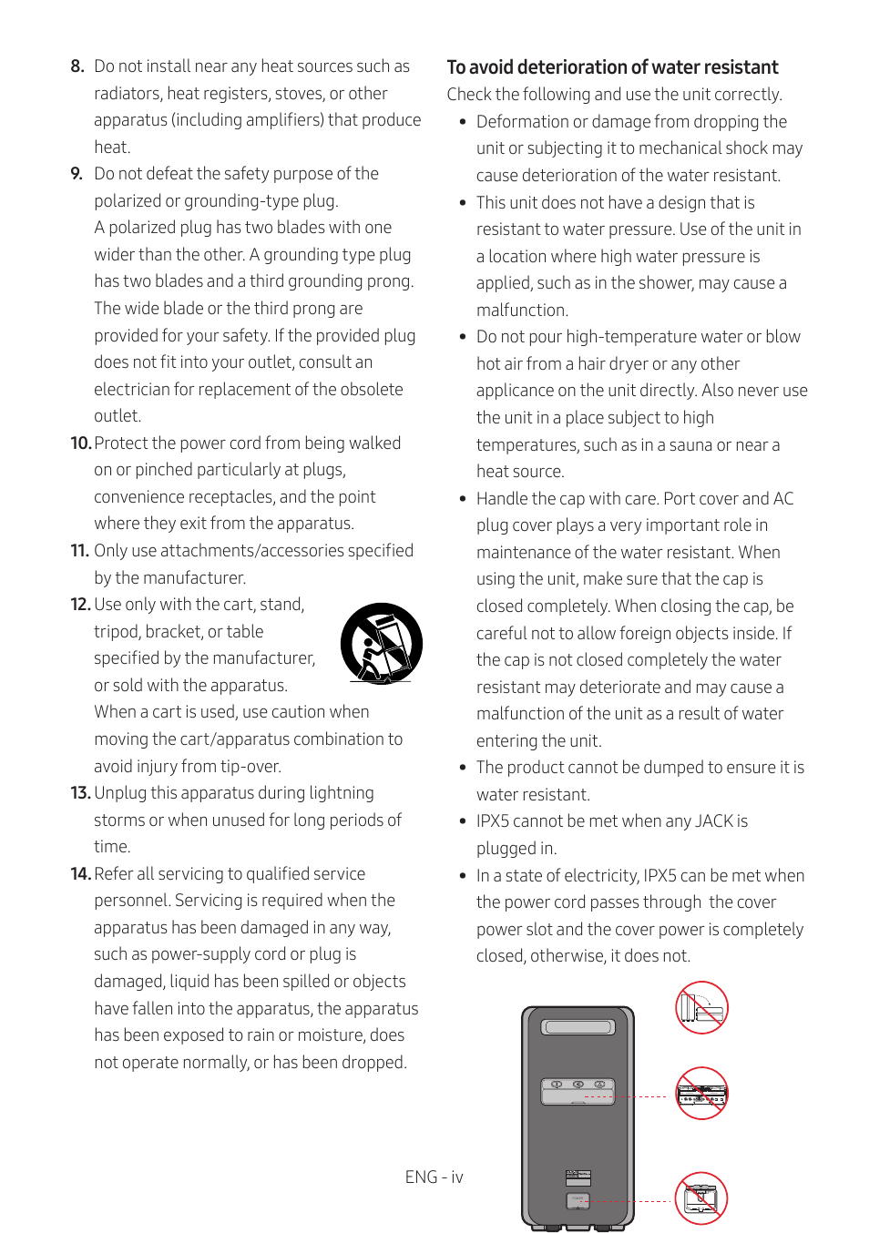 Samsung MX-ST90B Sound Tower 1700W Wireless Party Speaker User Manual | Page 4 / 45