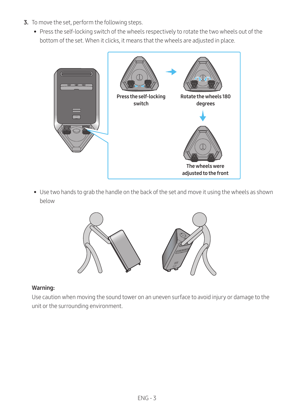 Samsung MX-ST90B Sound Tower 1700W Wireless Party Speaker User Manual | Page 9 / 45