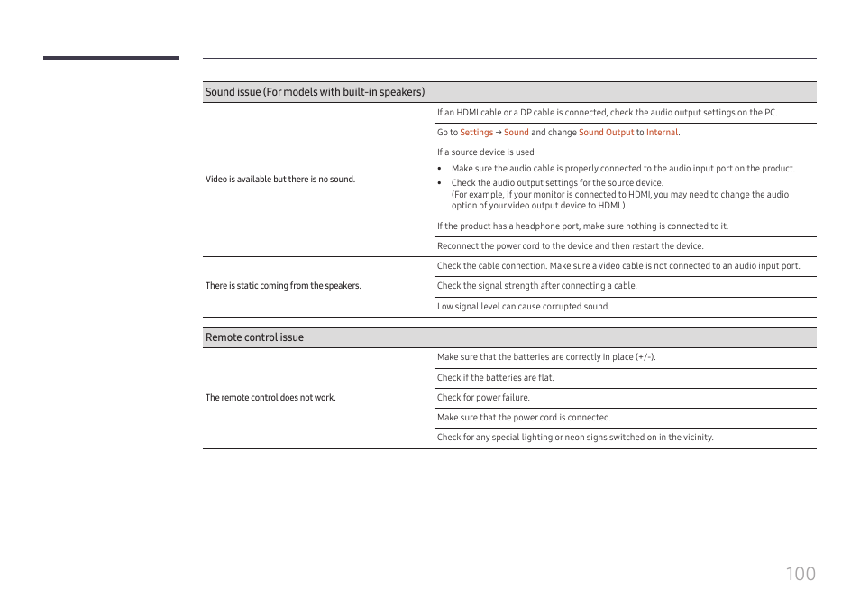 Samsung QHC Series 43" 4K UHD Commercial Monitor User Manual | Page 100 / 108