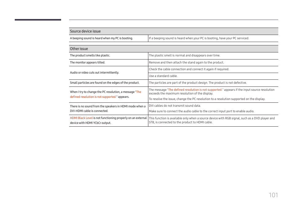 Samsung QHC Series 43" 4K UHD Commercial Monitor User Manual | Page 101 / 108