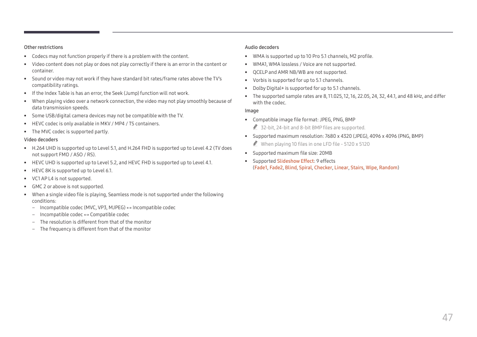 Samsung QHC Series 43" 4K UHD Commercial Monitor User Manual | Page 47 / 108