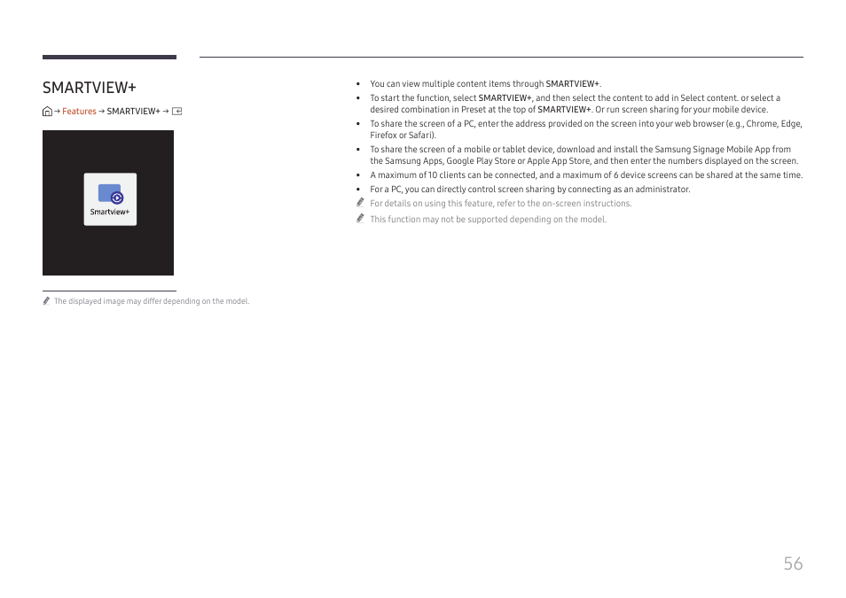 Smartview | Samsung QHC Series 43" 4K UHD Commercial Monitor User Manual | Page 56 / 108