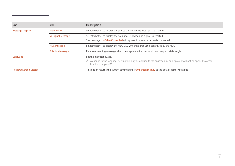 Samsung QHC Series 43" 4K UHD Commercial Monitor User Manual | Page 71 / 108