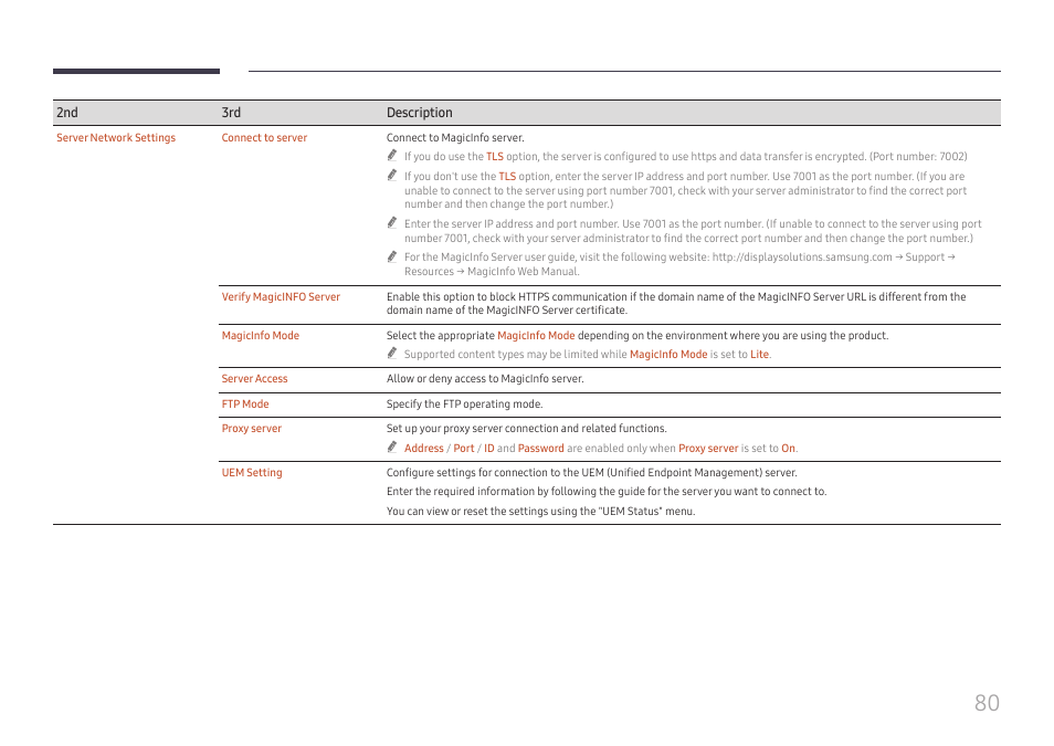 Samsung QHC Series 43" 4K UHD Commercial Monitor User Manual | Page 80 / 108