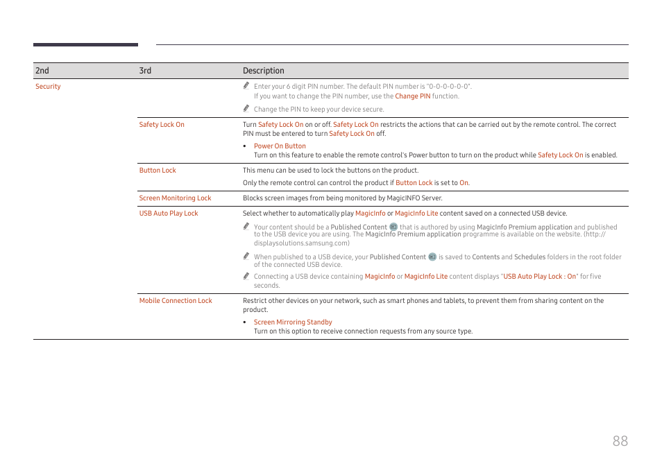 Samsung QHC Series 43" 4K UHD Commercial Monitor User Manual | Page 88 / 108