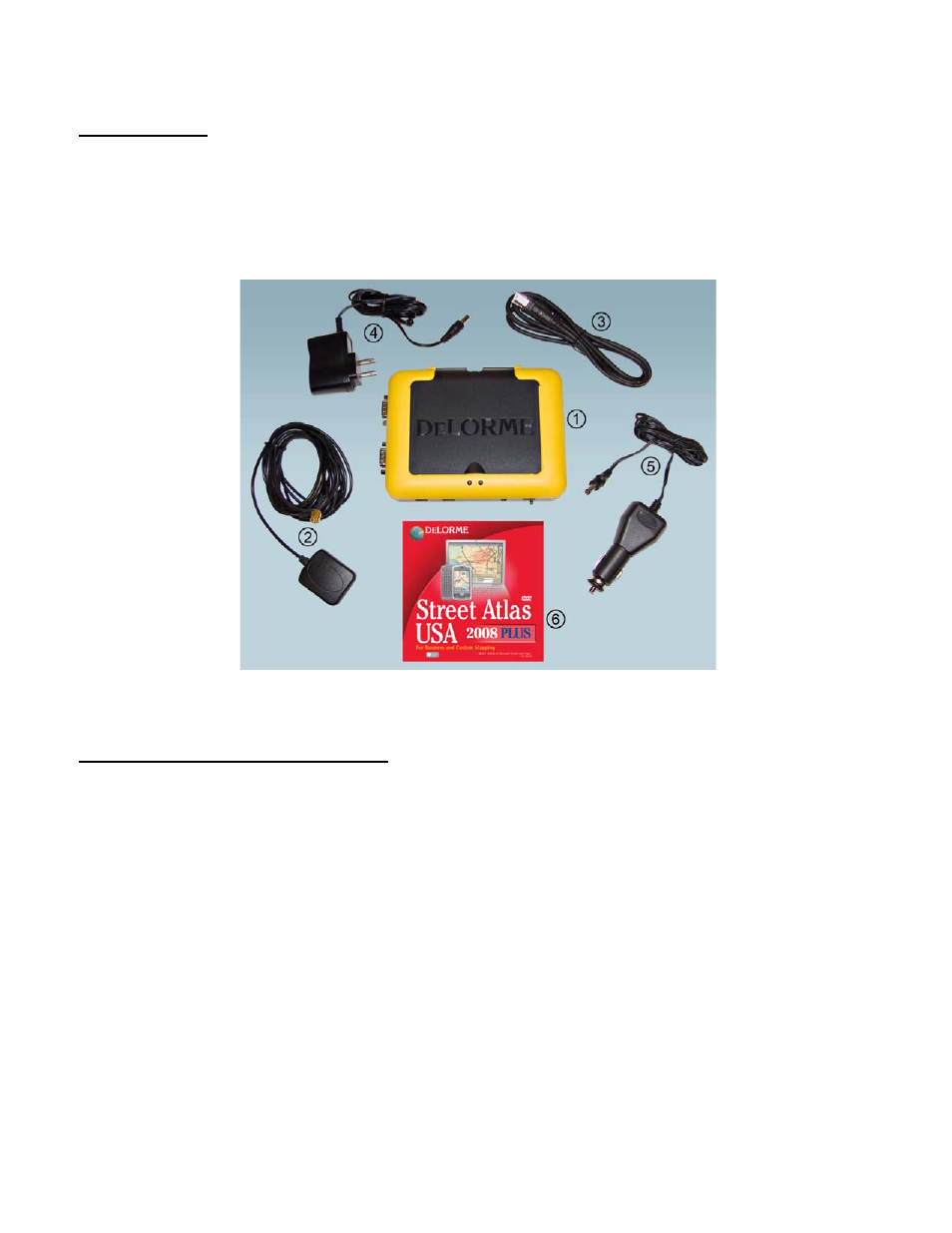 Kit contents, Getting started – quick guide | DeLorme GPS2058 User Manual | Page 3 / 11