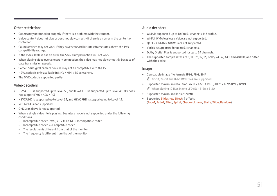 Samsung QET 85" Class 4K UHD Commercial LED Display User Manual | Page 51 / 105