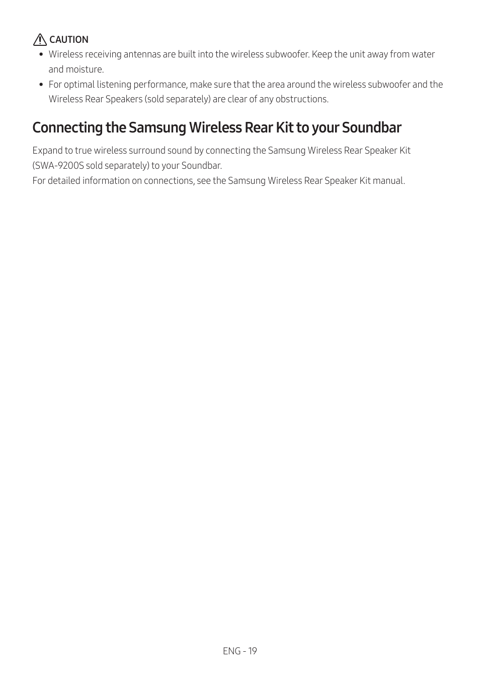 Samsung Q Series HW-Q600C 360W 3.1.2-Channel Dolby Atmos Soundbar System User Manual | Page 19 / 45