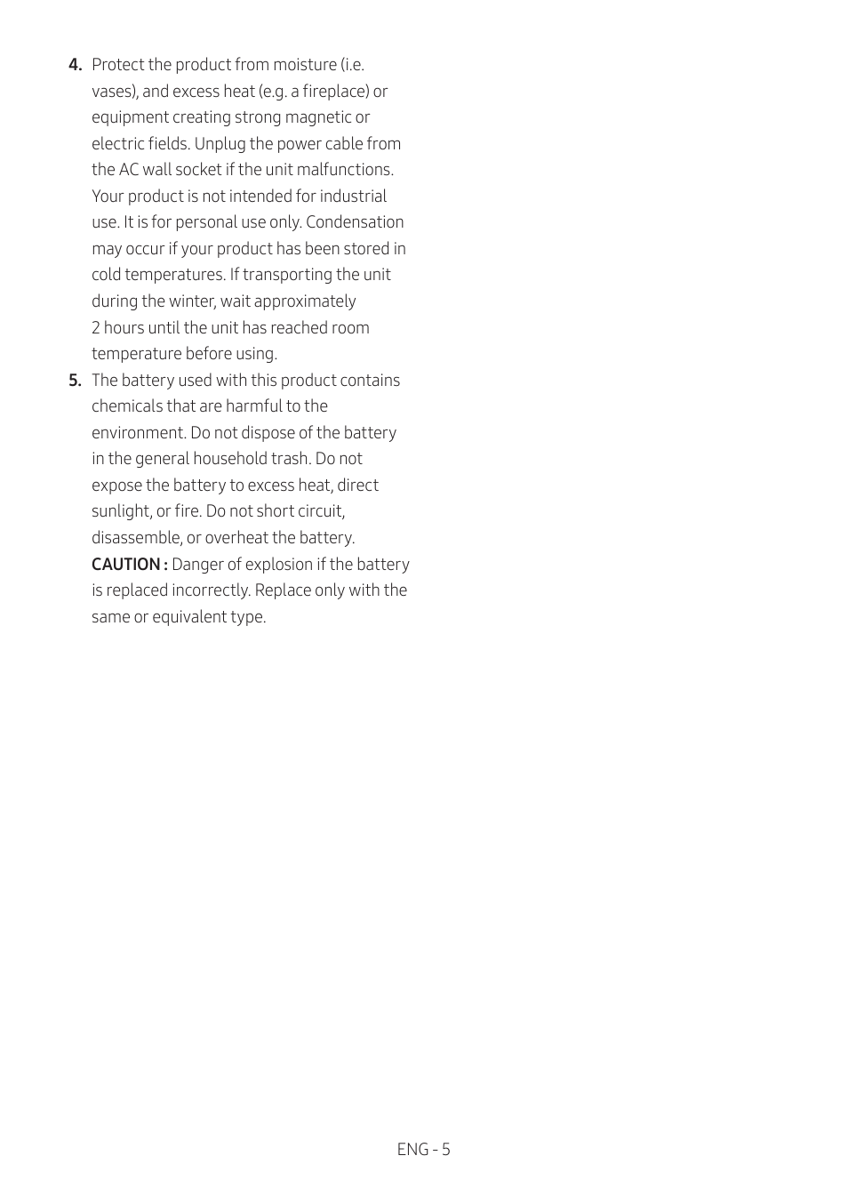 Samsung HW-S60B 5-Channel Soundbar User Manual | Page 5 / 48