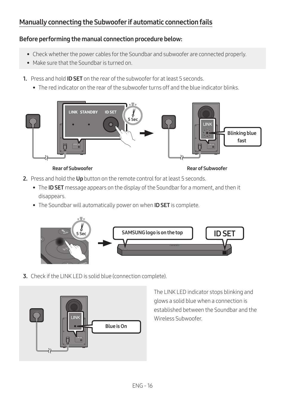 Id set | Samsung HW-Q600B 3.1.2-Channel Soundbar System User Manual | Page 16 / 127