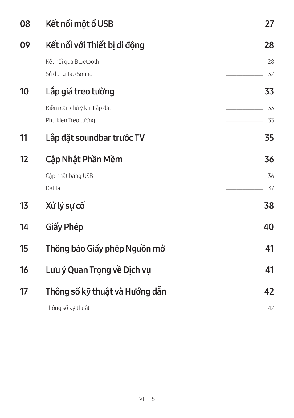 10 lắp giá treo tường 33 | Samsung HW-Q600B 3.1.2-Channel Soundbar System User Manual | Page 46 / 127