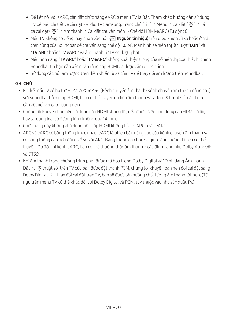 Samsung HW-Q600B 3.1.2-Channel Soundbar System User Manual | Page 61 / 127