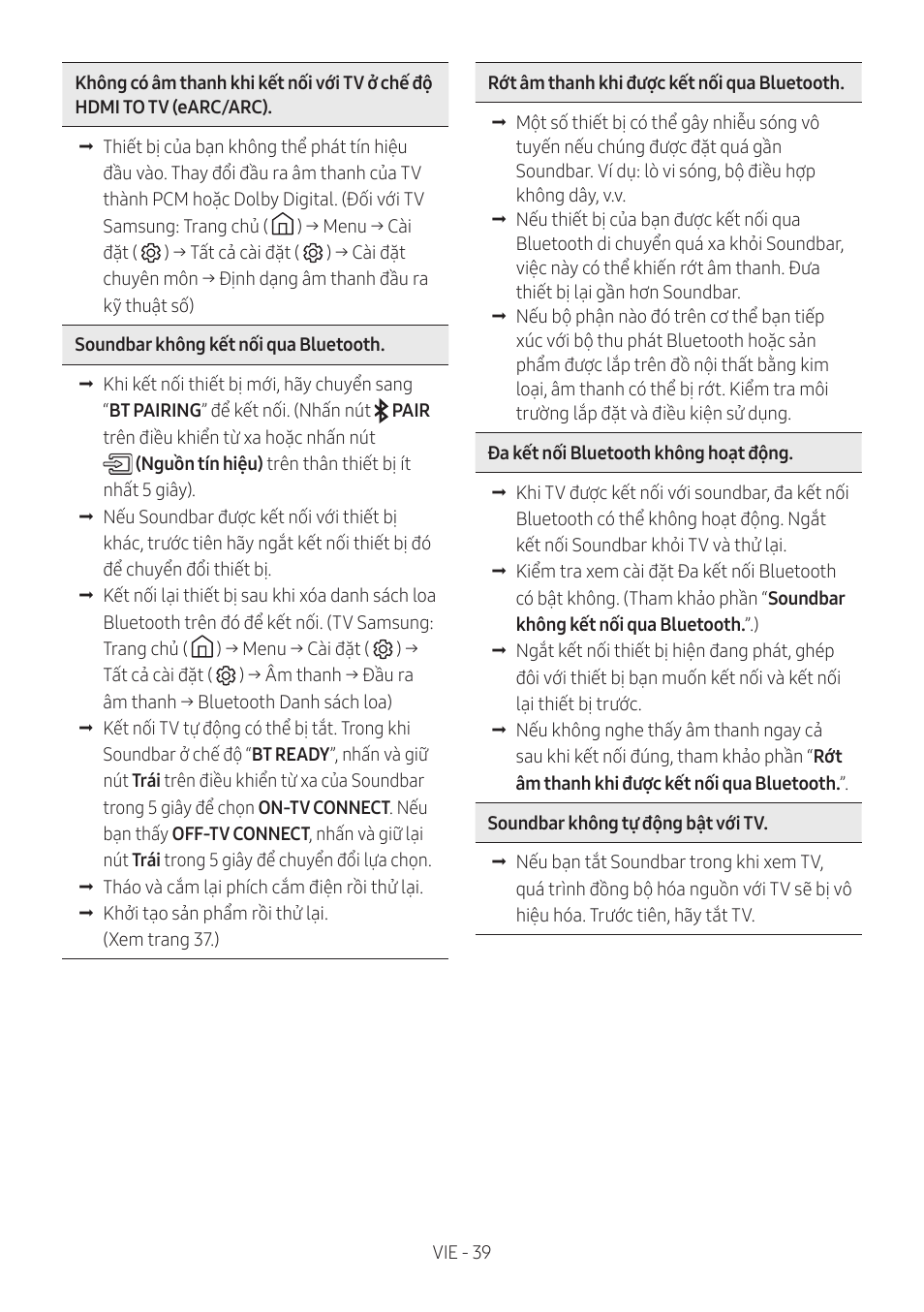 Samsung HW-Q600B 3.1.2-Channel Soundbar System User Manual | Page 80 / 127