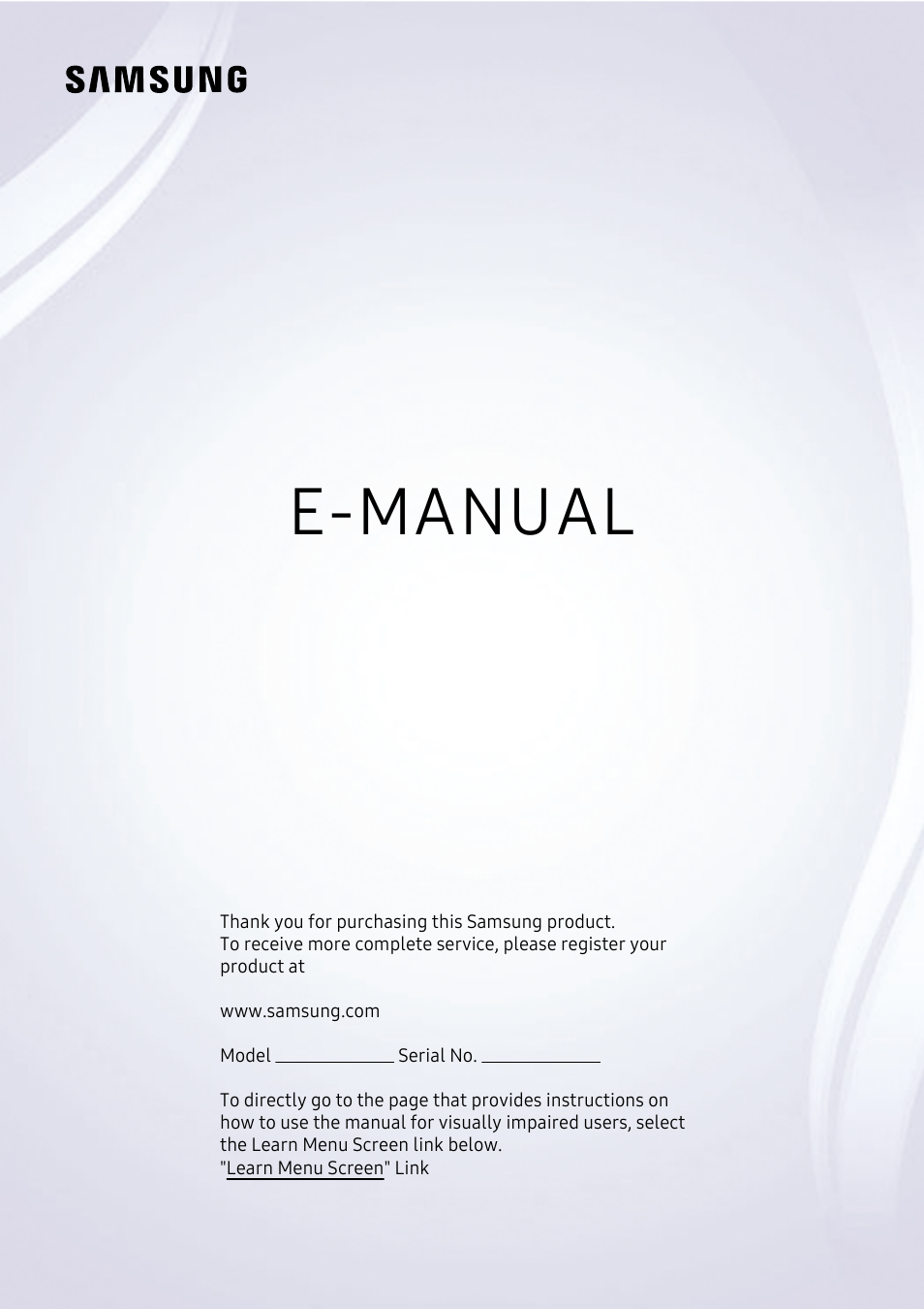 Samsung S95C 77" 4K HDR Quantum Dot OLED TV User Manual | 272 pages