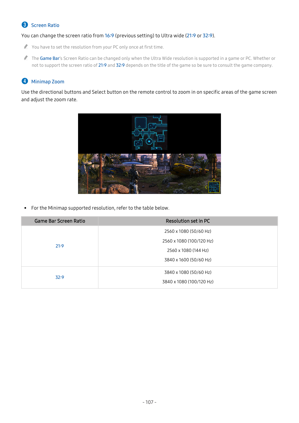 Samsung S95C 77" 4K HDR Quantum Dot OLED TV User Manual | Page 107 / 272