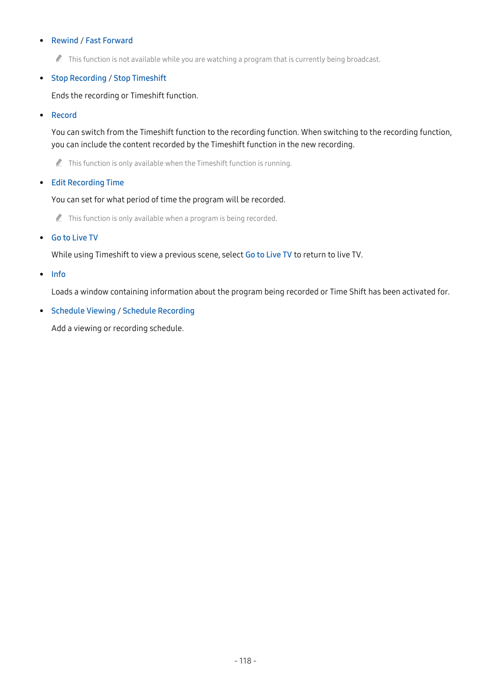 Samsung S95C 77" 4K HDR Quantum Dot OLED TV User Manual | Page 118 / 272