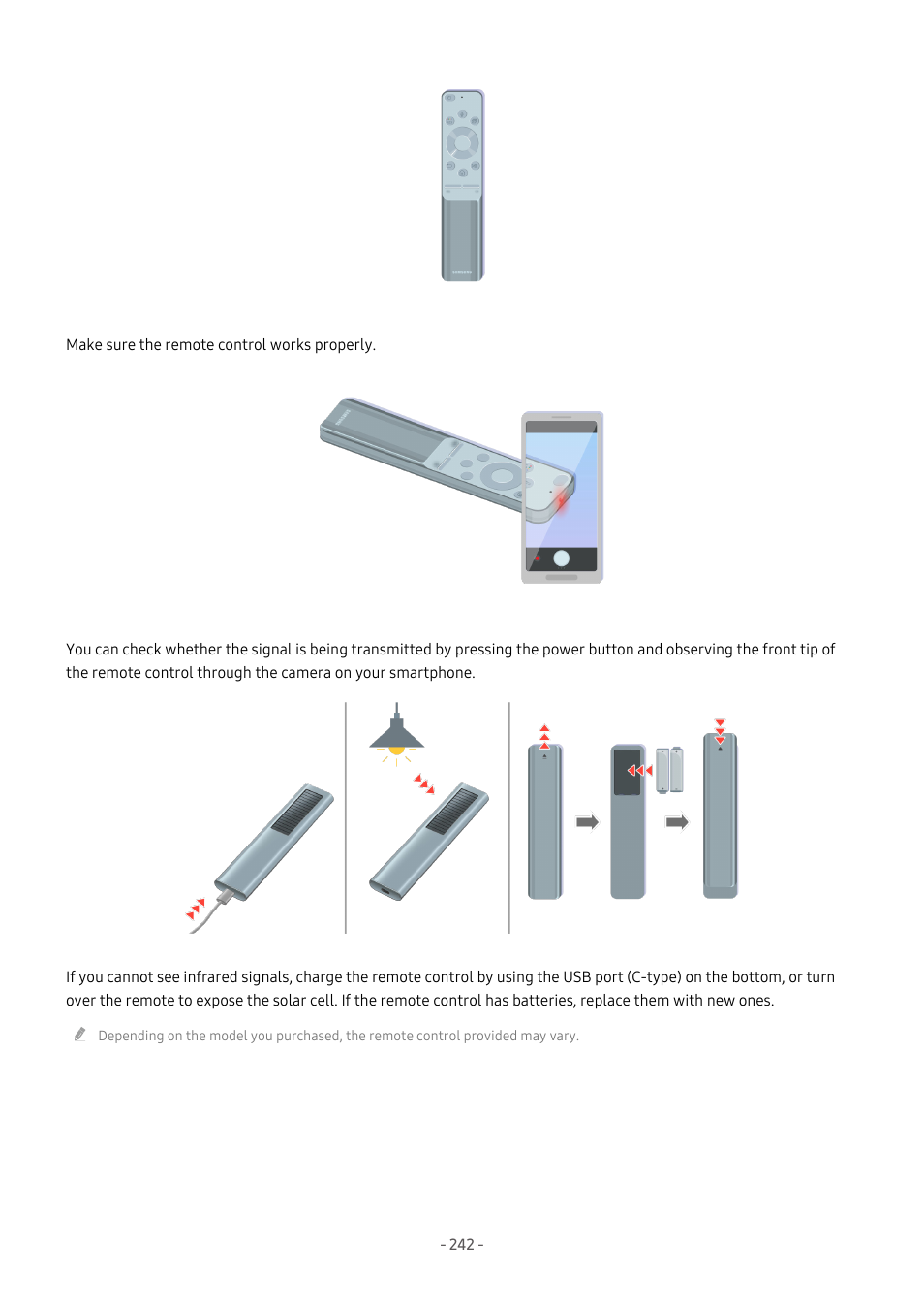 Samsung S95C 77" 4K HDR Quantum Dot OLED TV User Manual | Page 242 / 272