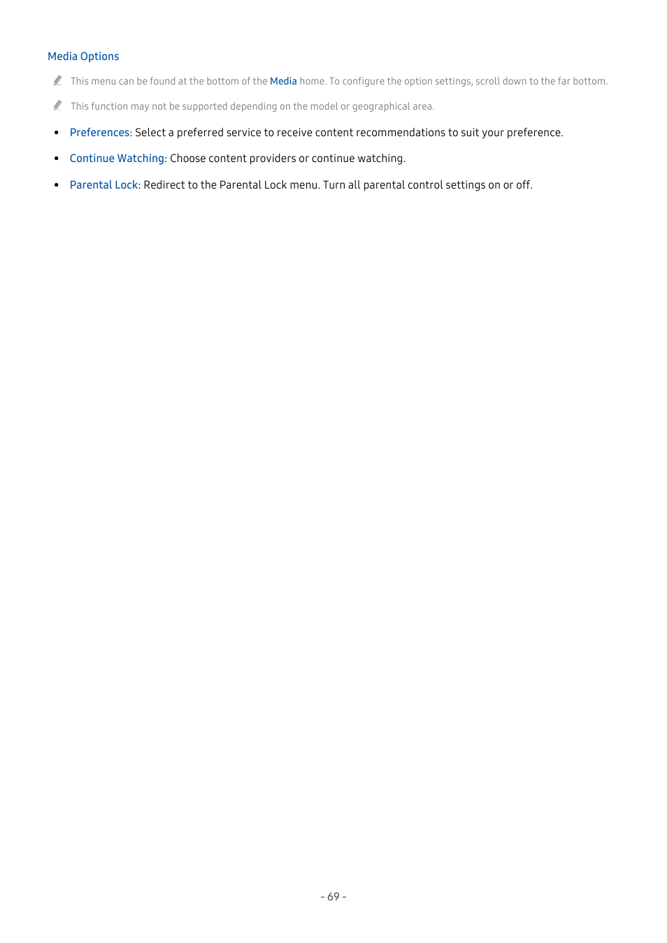 Samsung S95C 77" 4K HDR Quantum Dot OLED TV User Manual | Page 69 / 272