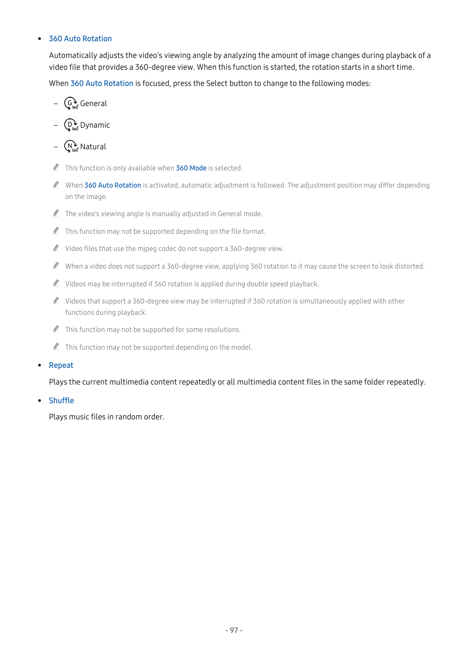 Samsung S95C 77" 4K HDR Quantum Dot OLED TV User Manual | Page 97 / 272