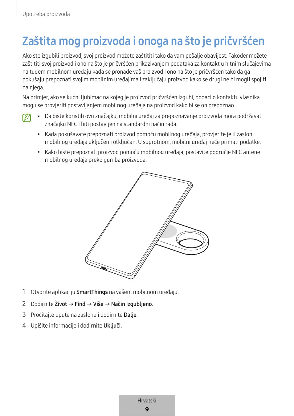 Zaštita mog proizvoda i onoga na što je pričvršćen | Samsung SmartTag2 Wireless Tracker (White) User Manual | Page 209 / 798