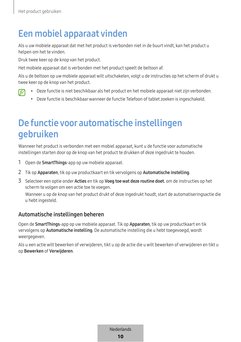 Een mobiel apparaat vinden | Samsung SmartTag2 Wireless Tracker (White) User Manual | Page 342 / 798