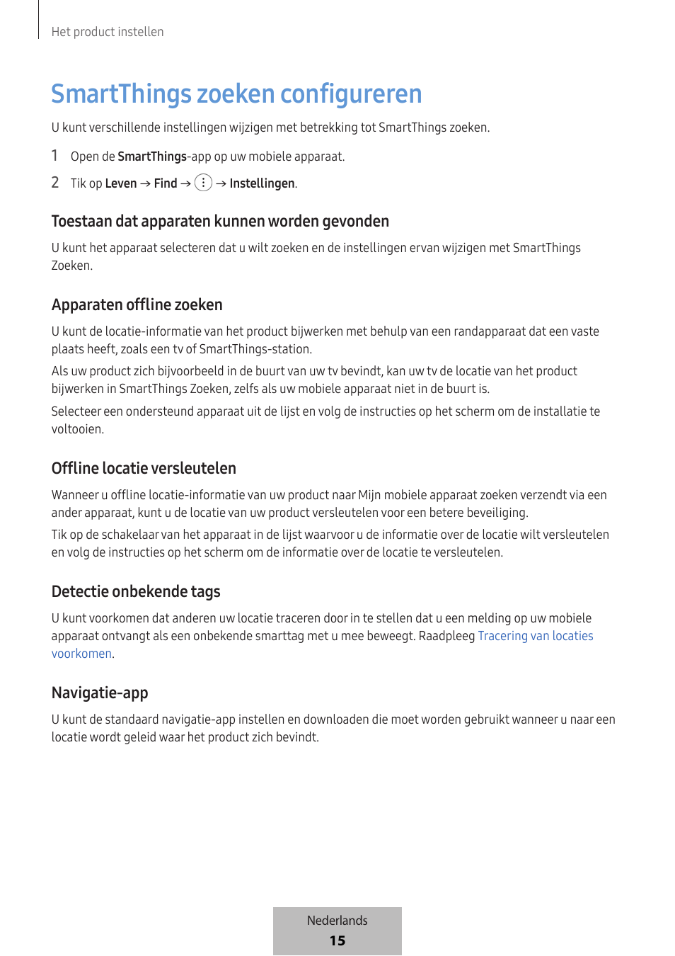 Smartthings zoeken configureren | Samsung SmartTag2 Wireless Tracker (White) User Manual | Page 347 / 798