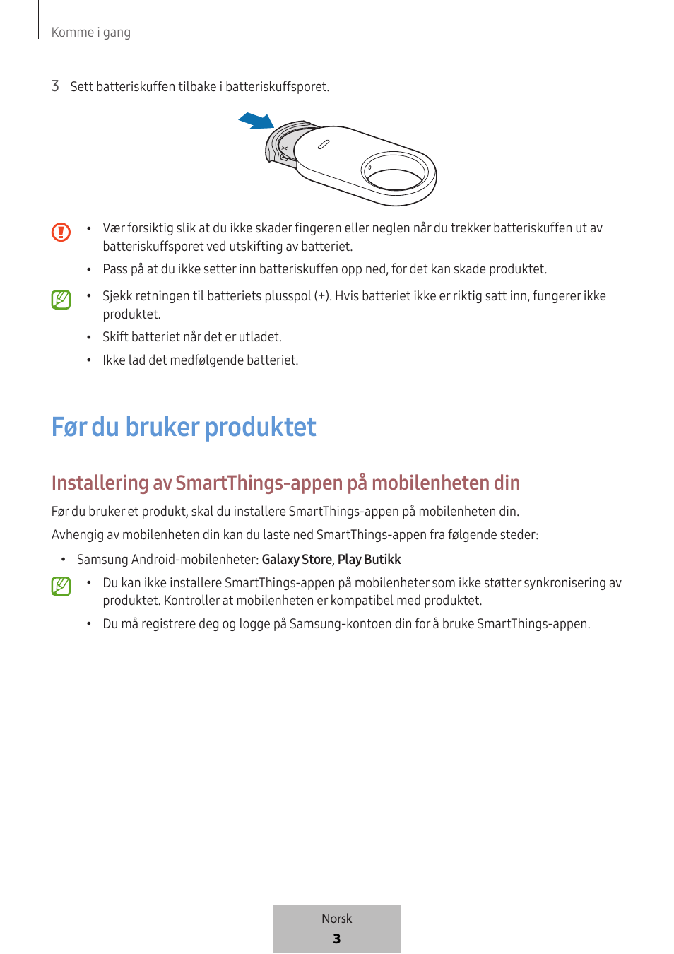 Før du bruker produktet | Samsung SmartTag2 Wireless Tracker (White) User Manual | Page 379 / 798