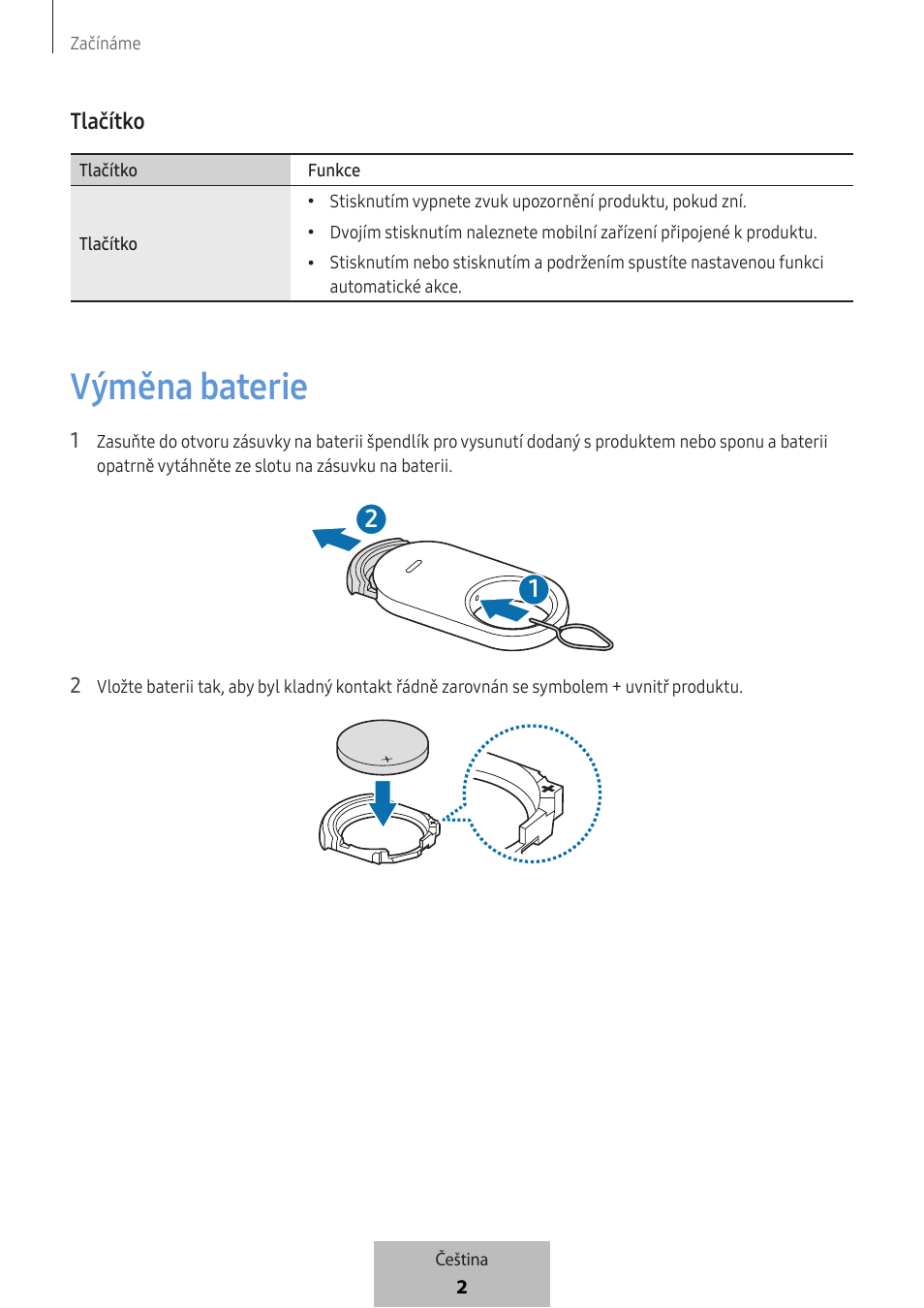 Výměna baterie | Samsung SmartTag2 Wireless Tracker (White) User Manual | Page 510 / 798