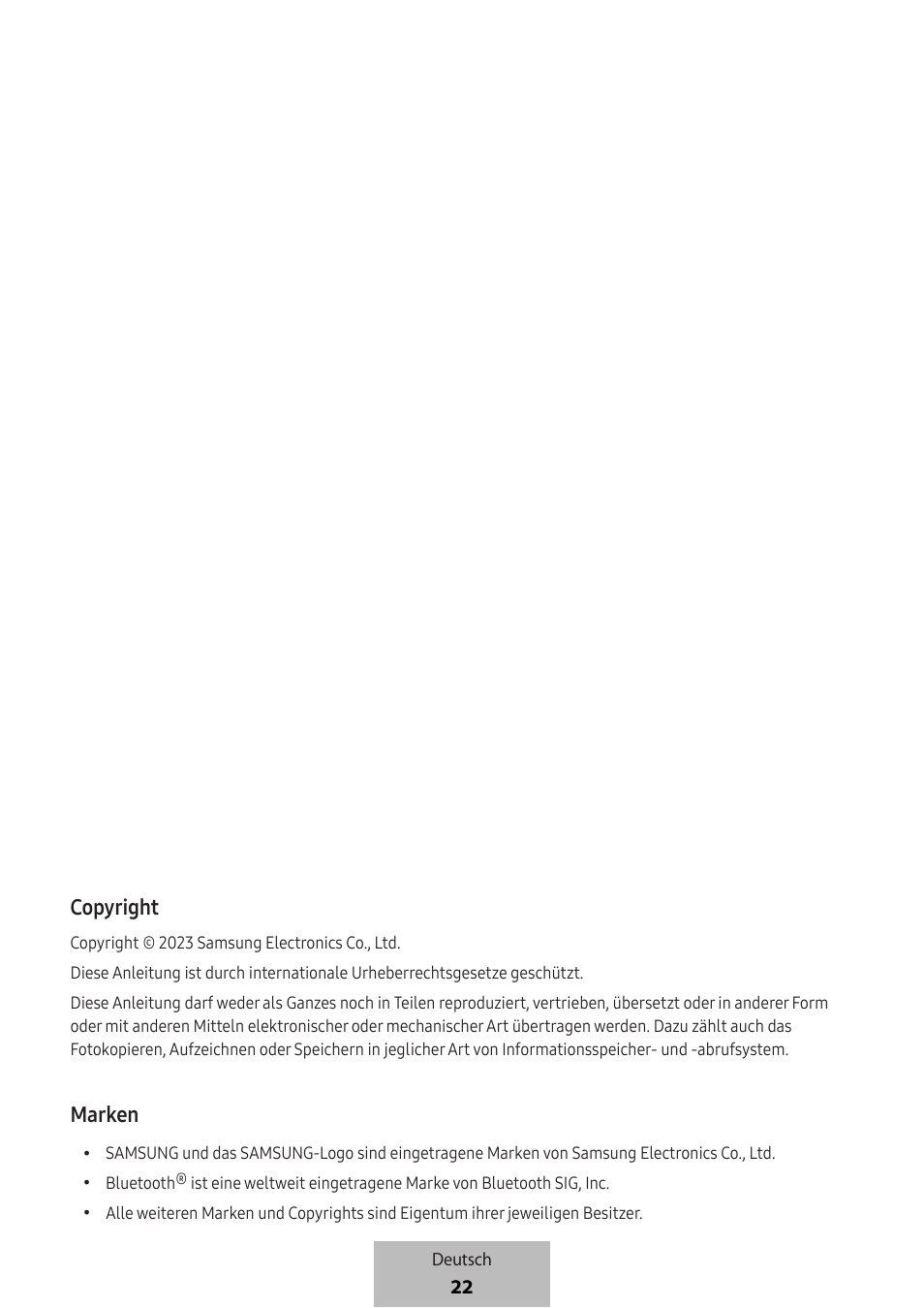 Copyright, Marken | Samsung SmartTag2 Wireless Tracker (White) User Manual | Page 68 / 798