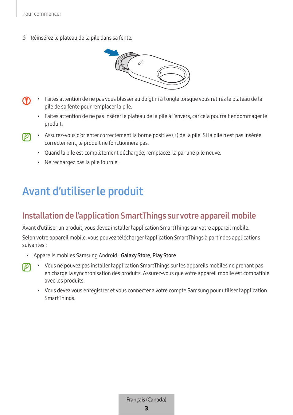 Avant d’utiliser le produit | Samsung SmartTag2 Wireless Tracker (White) User Manual | Page 737 / 798