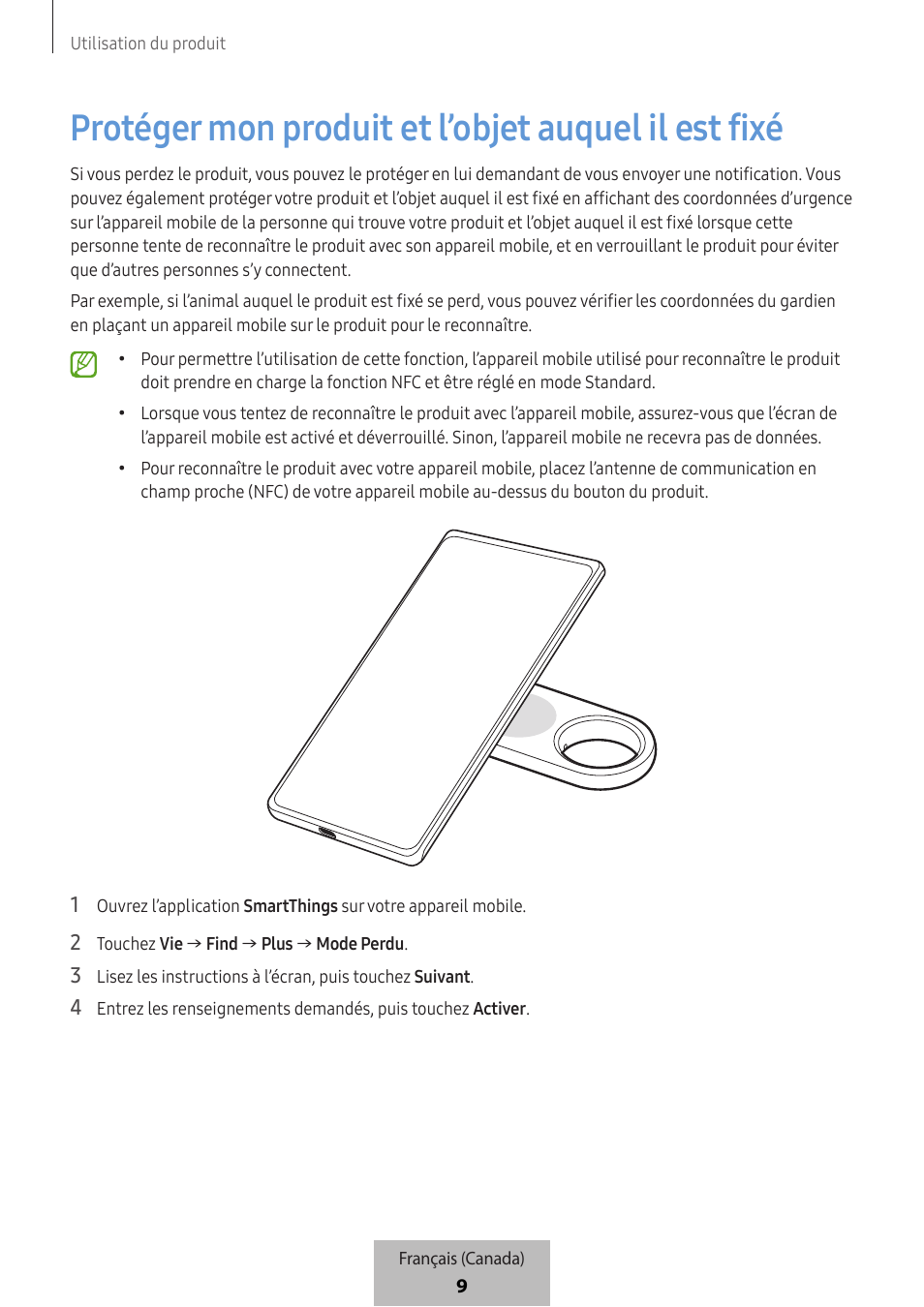 Protéger mon produit et l’objet auquel il est fixé | Samsung SmartTag2 Wireless Tracker (White) User Manual | Page 743 / 798