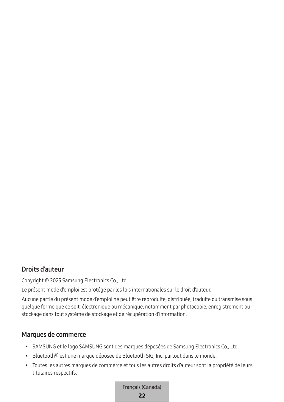Droits d’auteur, Marques de commerce | Samsung SmartTag2 Wireless Tracker (White) User Manual | Page 756 / 798