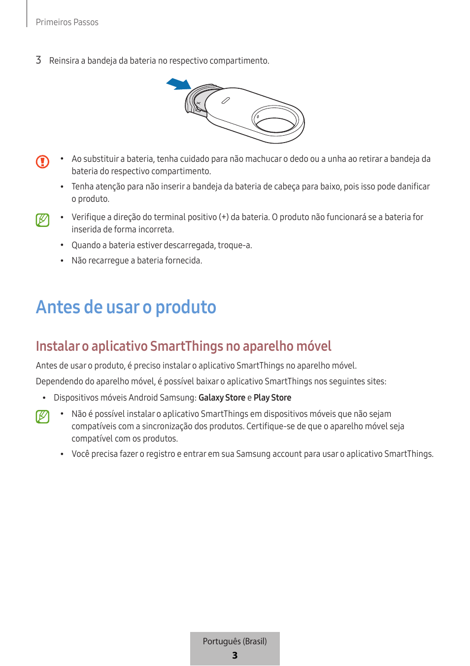 Antes de usar o produto | Samsung SmartTag2 Wireless Tracker (White) User Manual | Page 759 / 798