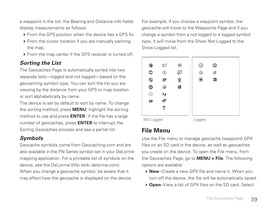 File menu | DeLorme Earthmate GPS PN-30 User Manual | Page 41 / 84