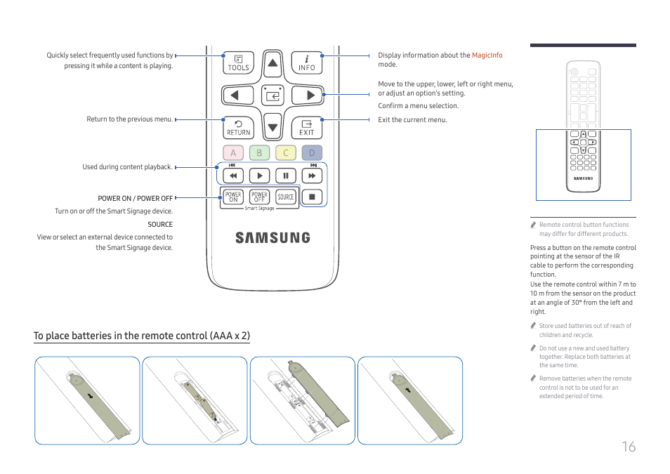 Samsung UHD Signage Player Box User Manual | Page 16 / 73