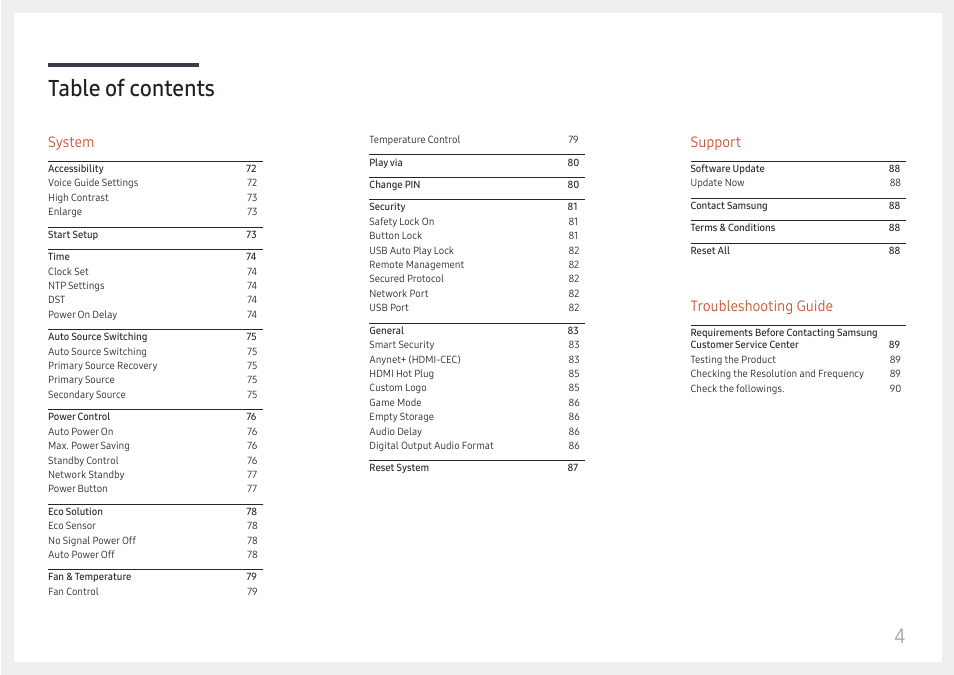 Samsung S-Box Signage UHD Player Pro User Manual | Page 4 / 99