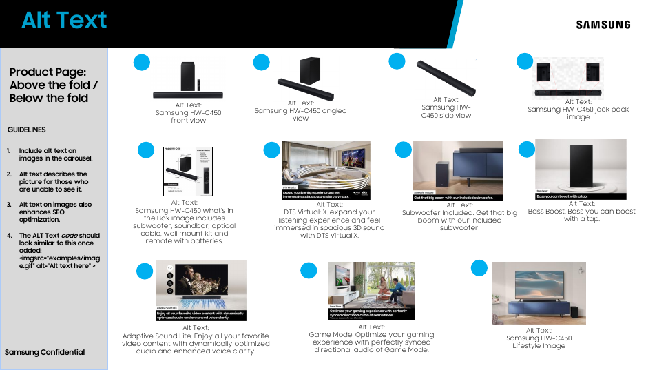 Alt text | Samsung HW-C450 300W 2.1 Channel DTS Virtual:X Soundbar System User Manual | Page 11 / 12