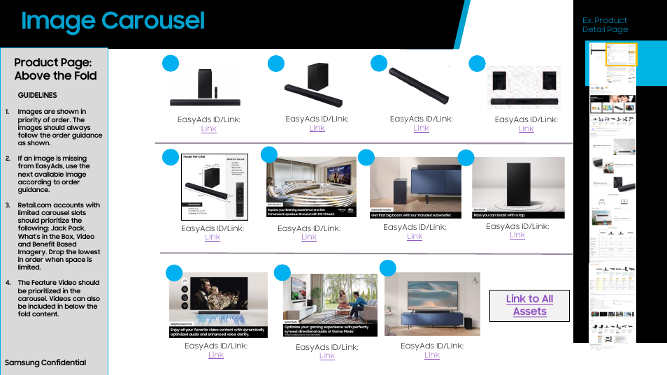 Image carousel, Product page: above the fold | Samsung HW-C450 300W 2.1 Channel DTS Virtual:X Soundbar System User Manual | Page 3 / 12