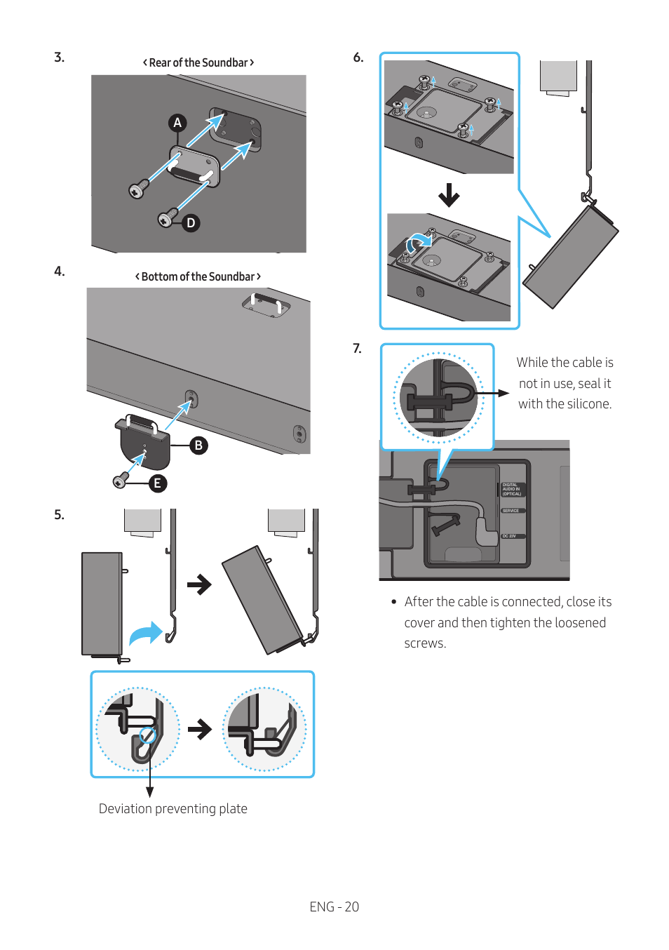 Samsung The Terrace HW-LST70T 210W 3-Channel Outdoor Soundbar User Manual | Page 20 / 42