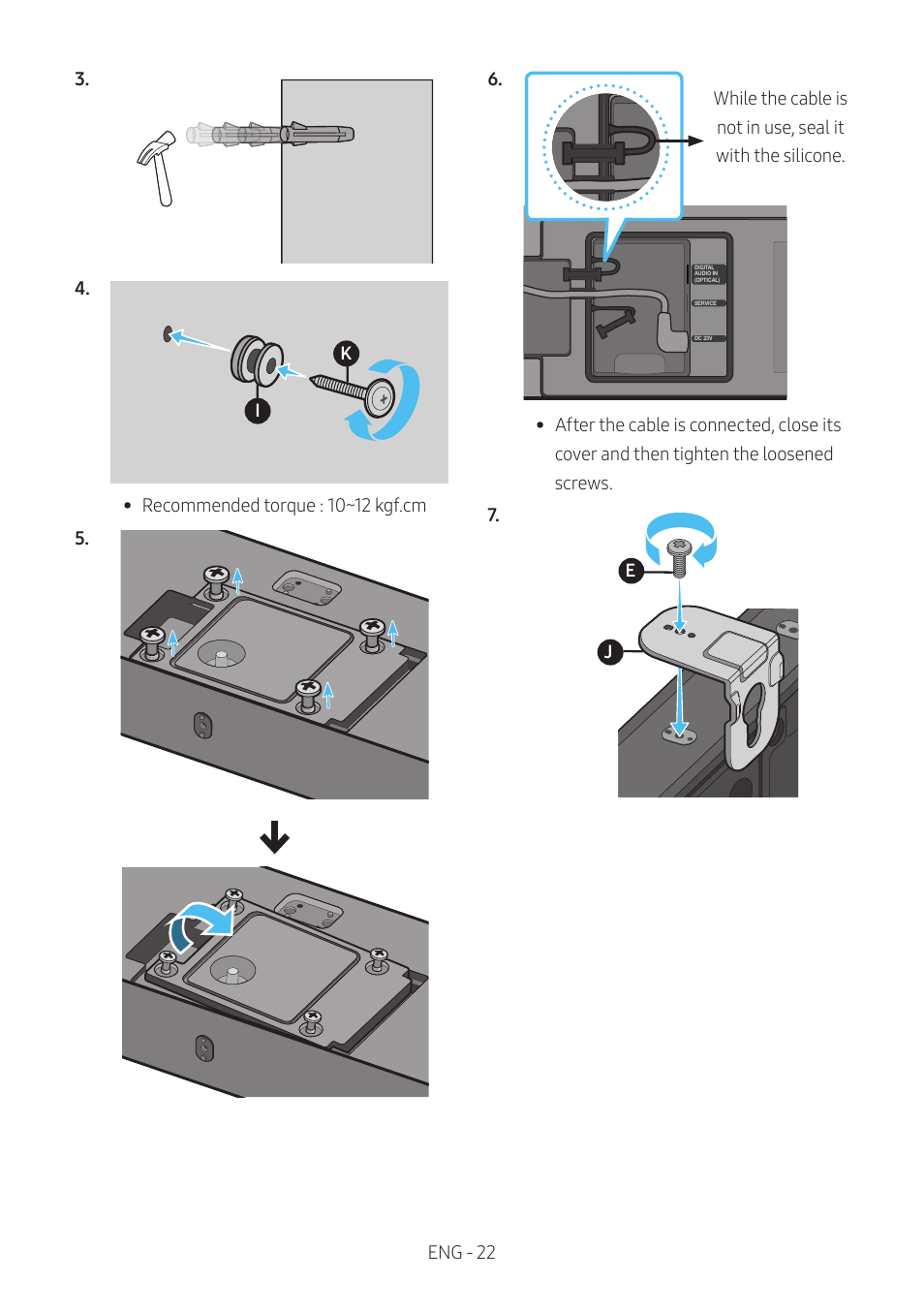 Samsung The Terrace HW-LST70T 210W 3-Channel Outdoor Soundbar User Manual | Page 22 / 42