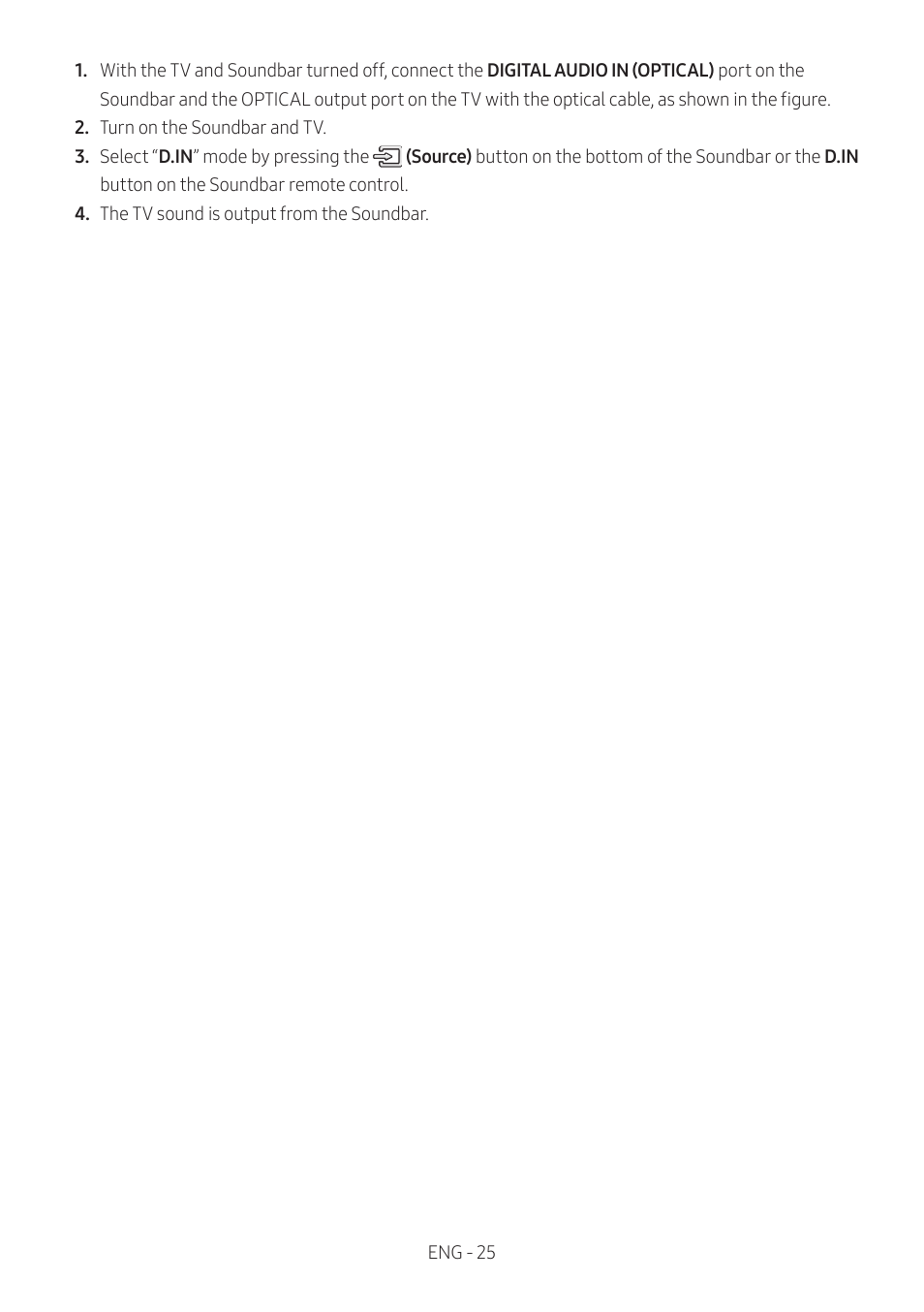 Samsung The Terrace HW-LST70T 210W 3-Channel Outdoor Soundbar User Manual | Page 25 / 42