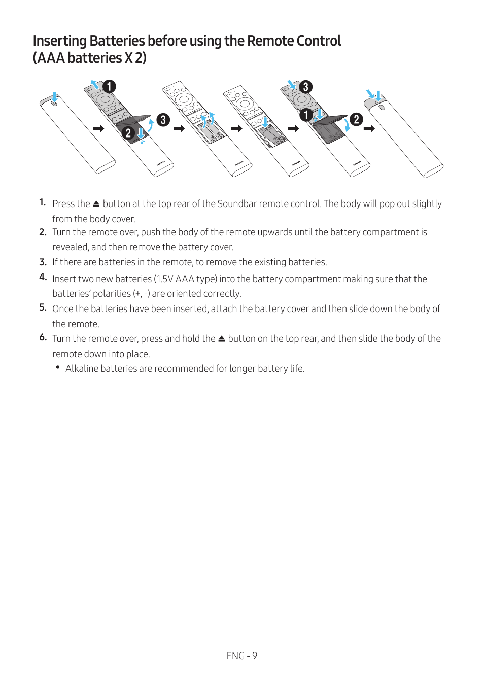 Samsung The Terrace HW-LST70T 210W 3-Channel Outdoor Soundbar User Manual | Page 9 / 42