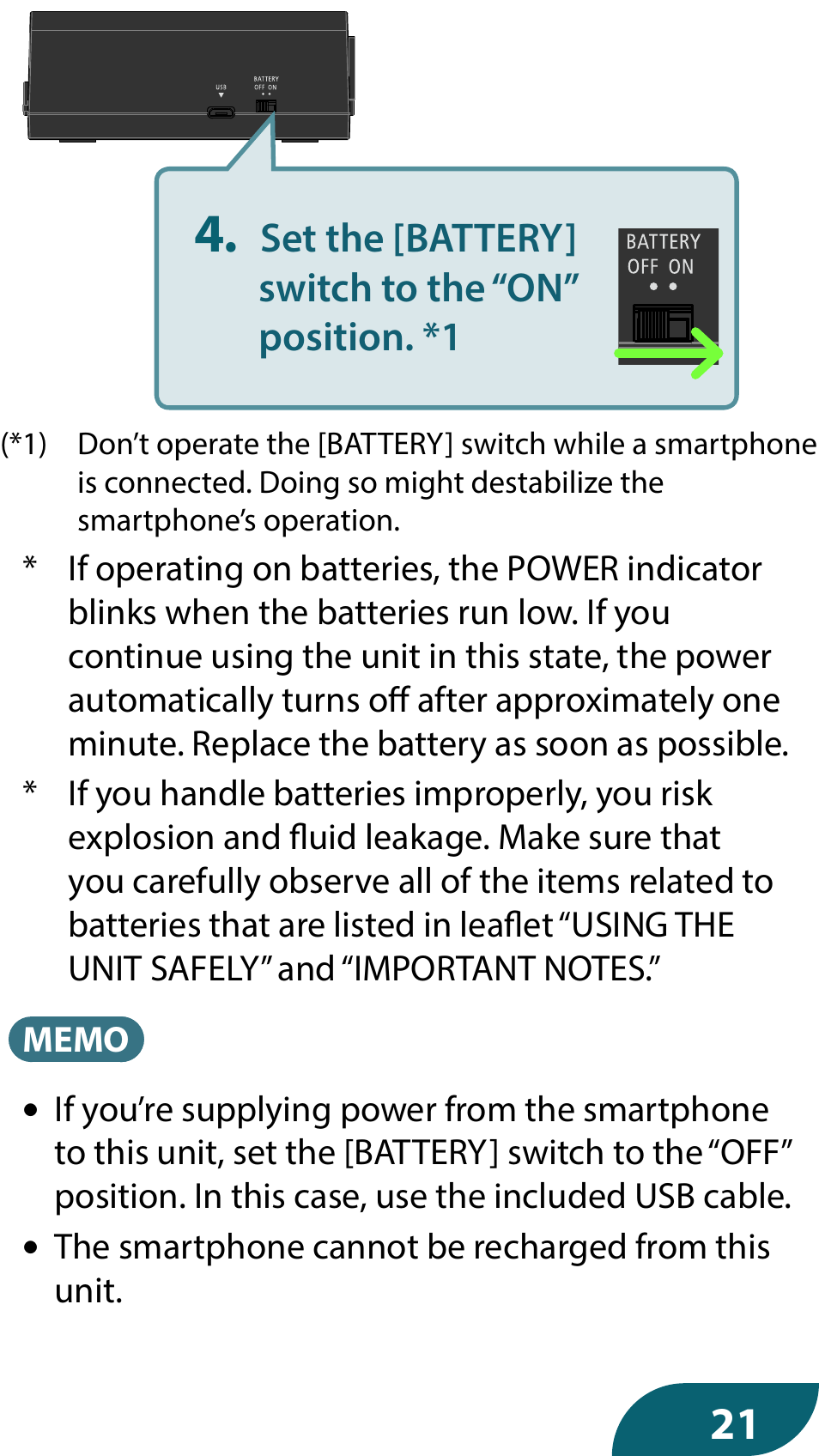 Roland GO:MIXER PRO-X Audio Mixer for Smartphones User Manual | Page 21 / 24