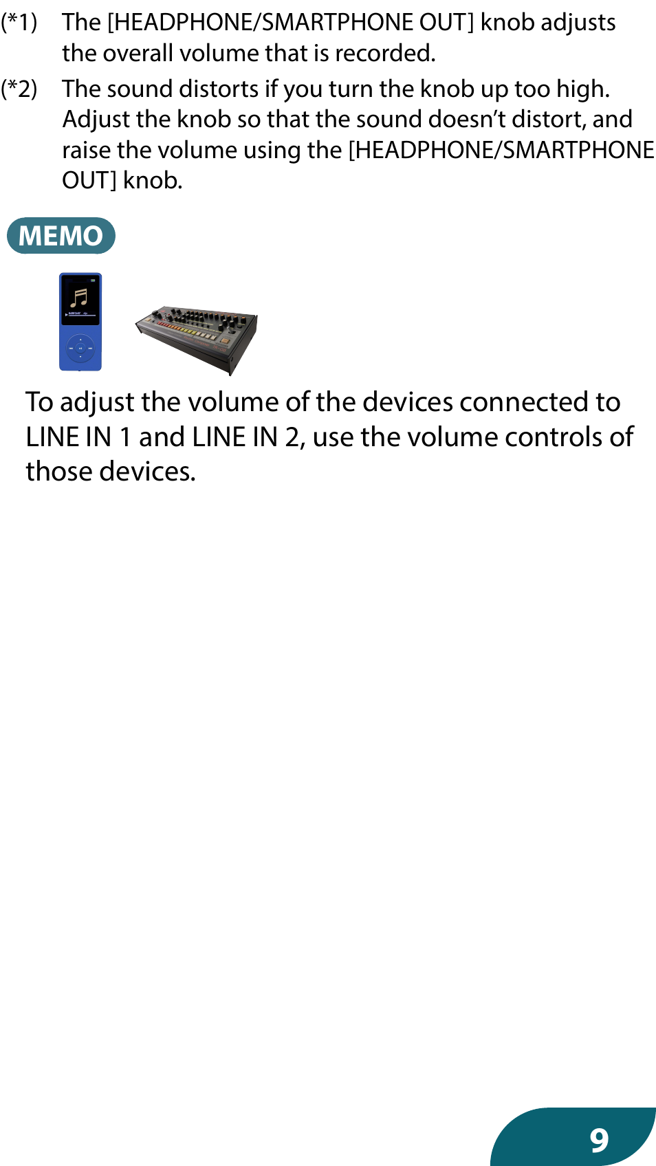 Roland GO:MIXER PRO-X Audio Mixer for Smartphones User Manual | Page 9 / 24