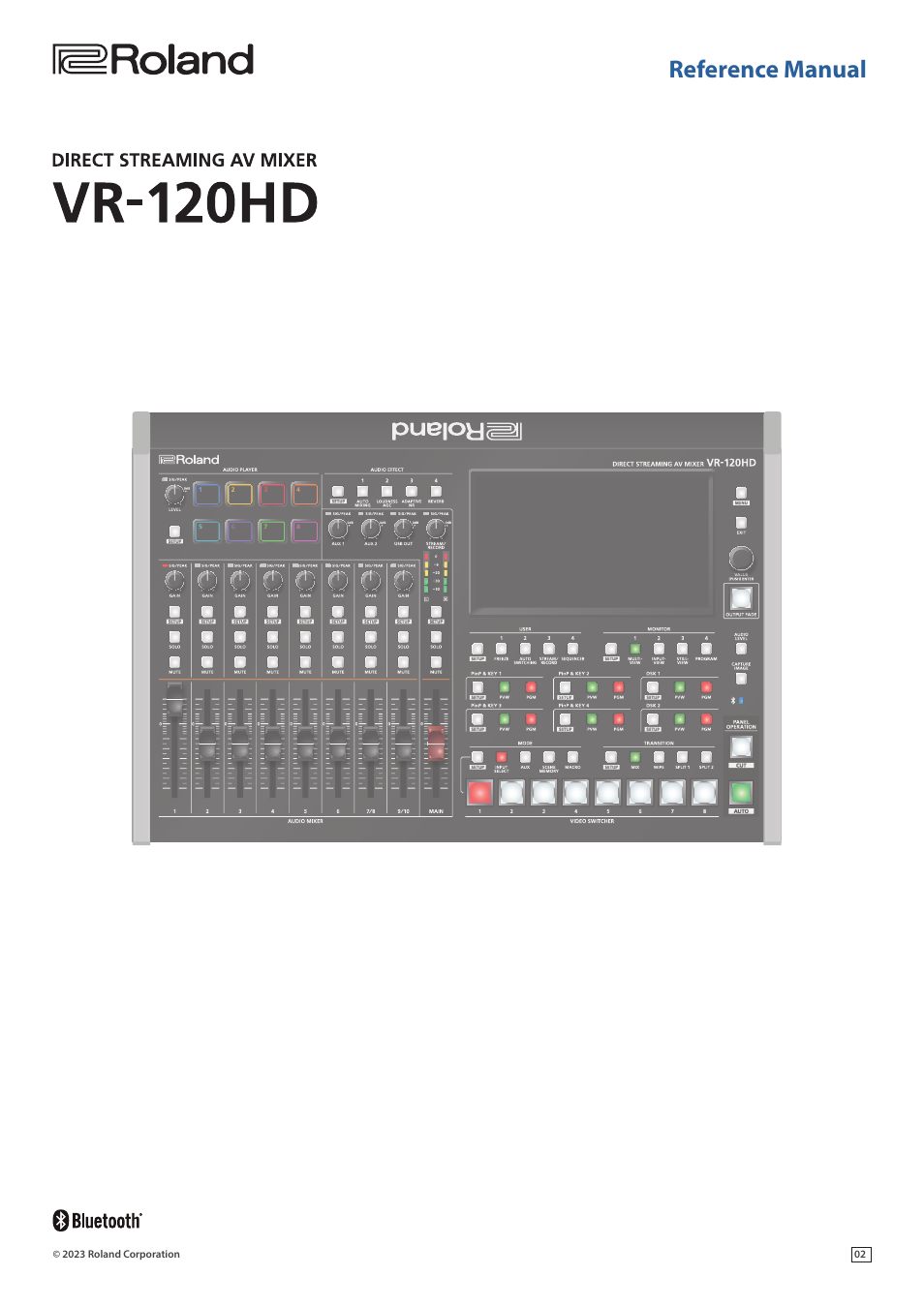 Roland VR-120HD Direct Streaming AV Mixer User Manual | 161 pages