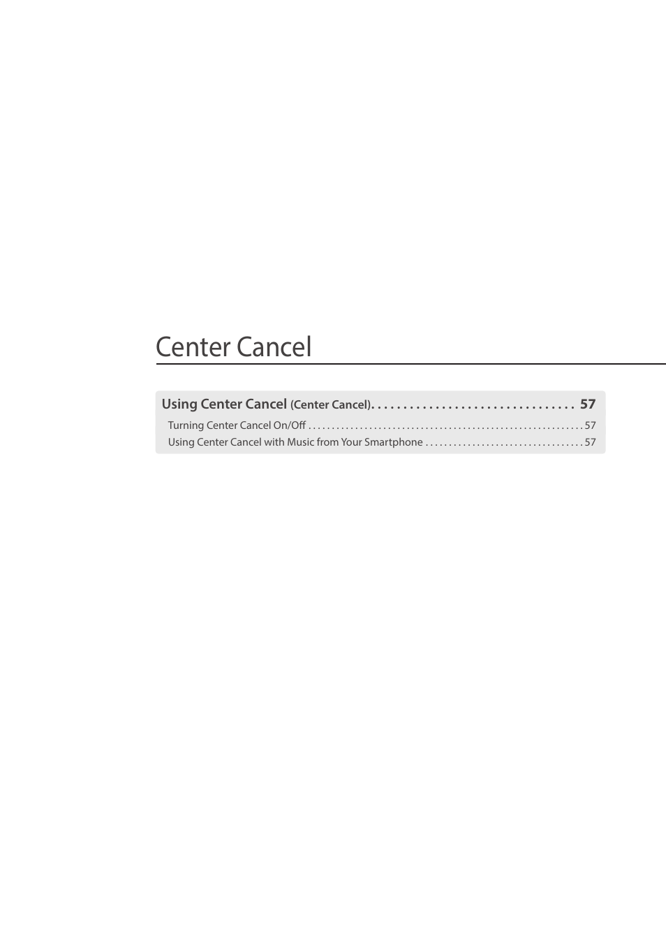 Center cancel | Roland FP-E50 88-Key Portable Digital Piano User Manual | Page 56 / 85