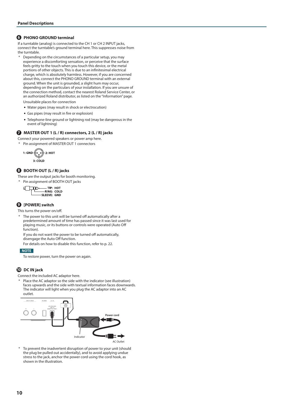 Roland DJ-505 2-Channel, 4-Deck DJ Controller for Serato DJ User Manual | Page 10 / 32