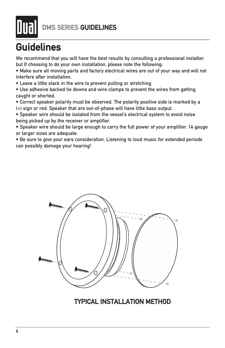 Guidelines | Dual DMS651 User Manual | Page 6 / 8