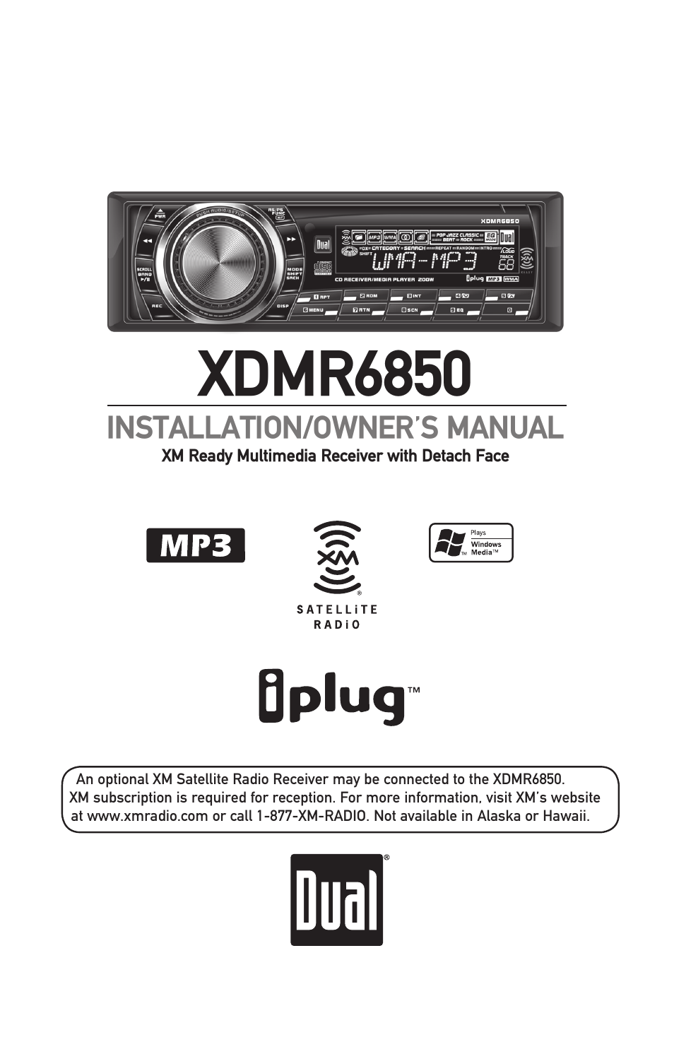 Dual XDMR6850 User Manual | 24 pages